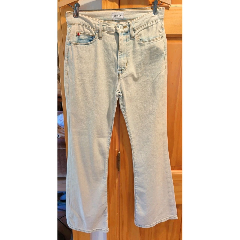 NWT Hudson Jeans Women's 25 Blair High Rise Bootcut Crop Color Light Wash Denim